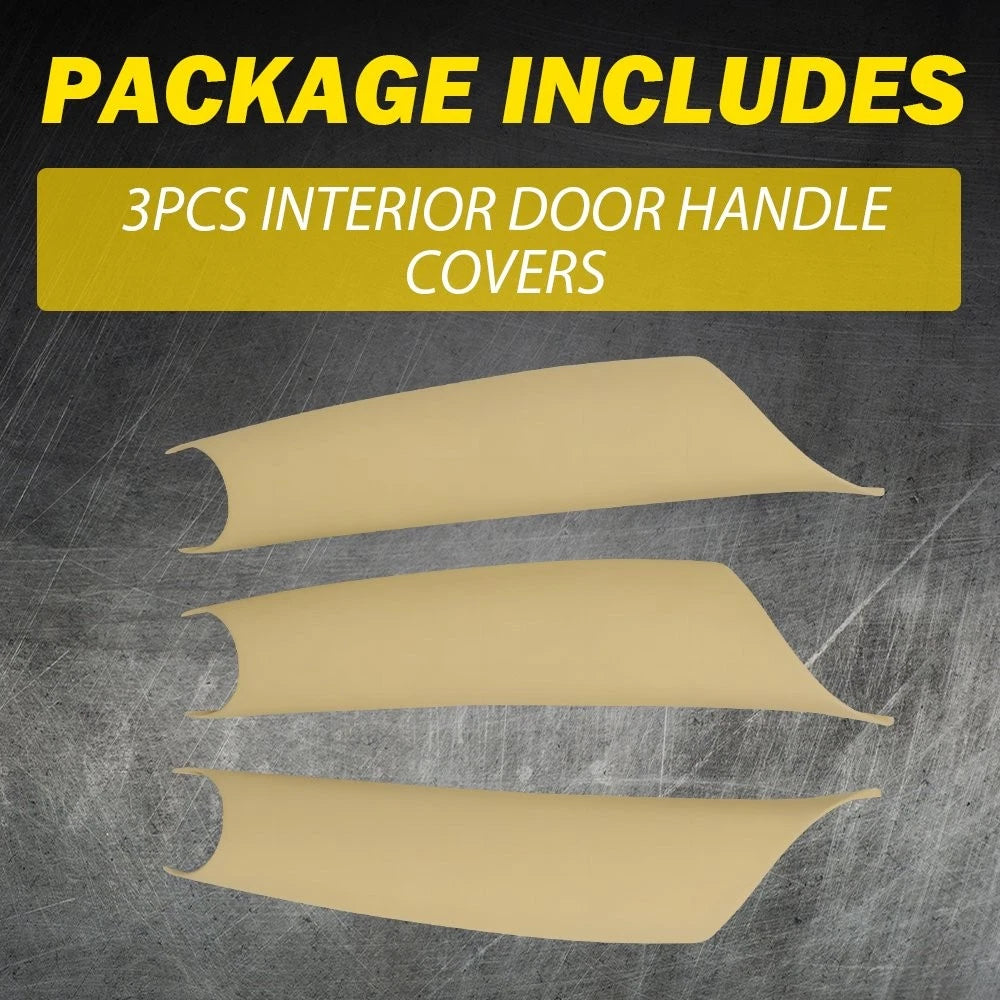 Set of 3 Interior Door Pull Handle Covers for BMW X5 F15 X6 F16 (2014–2018)
