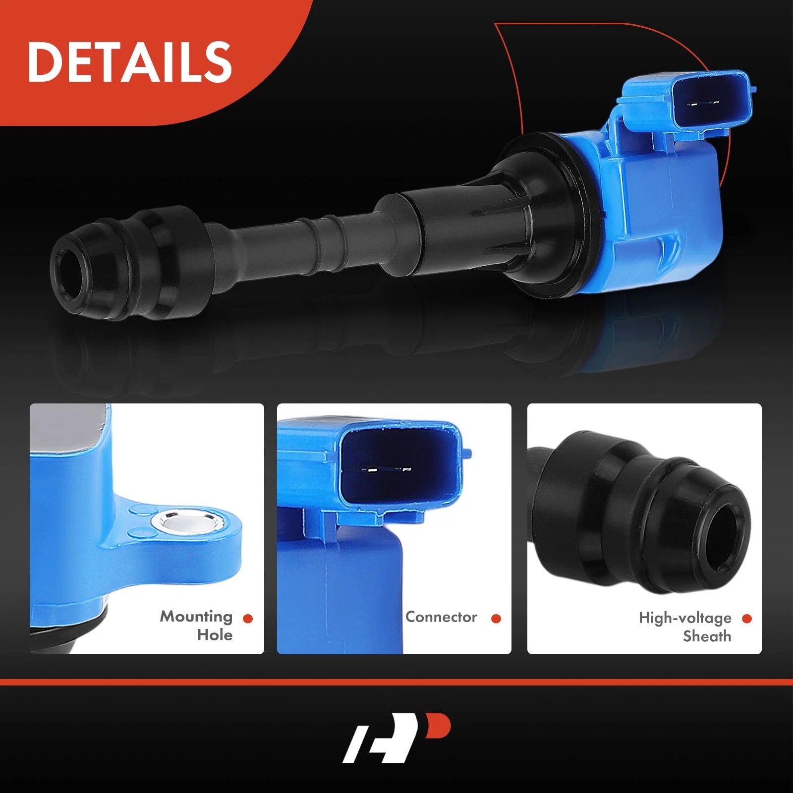 6X Blue Ignition Coil for Nissan Altima (2002–2006) Frontier (2015–2019) Murano