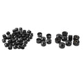 Set of 63X Engine Topper Bolt Caps Black for Harley Softail FXST (2000–2006)