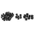 Set of 63X Engine Topper Bolt Caps Black for Harley Softail FXST (2000–2006)