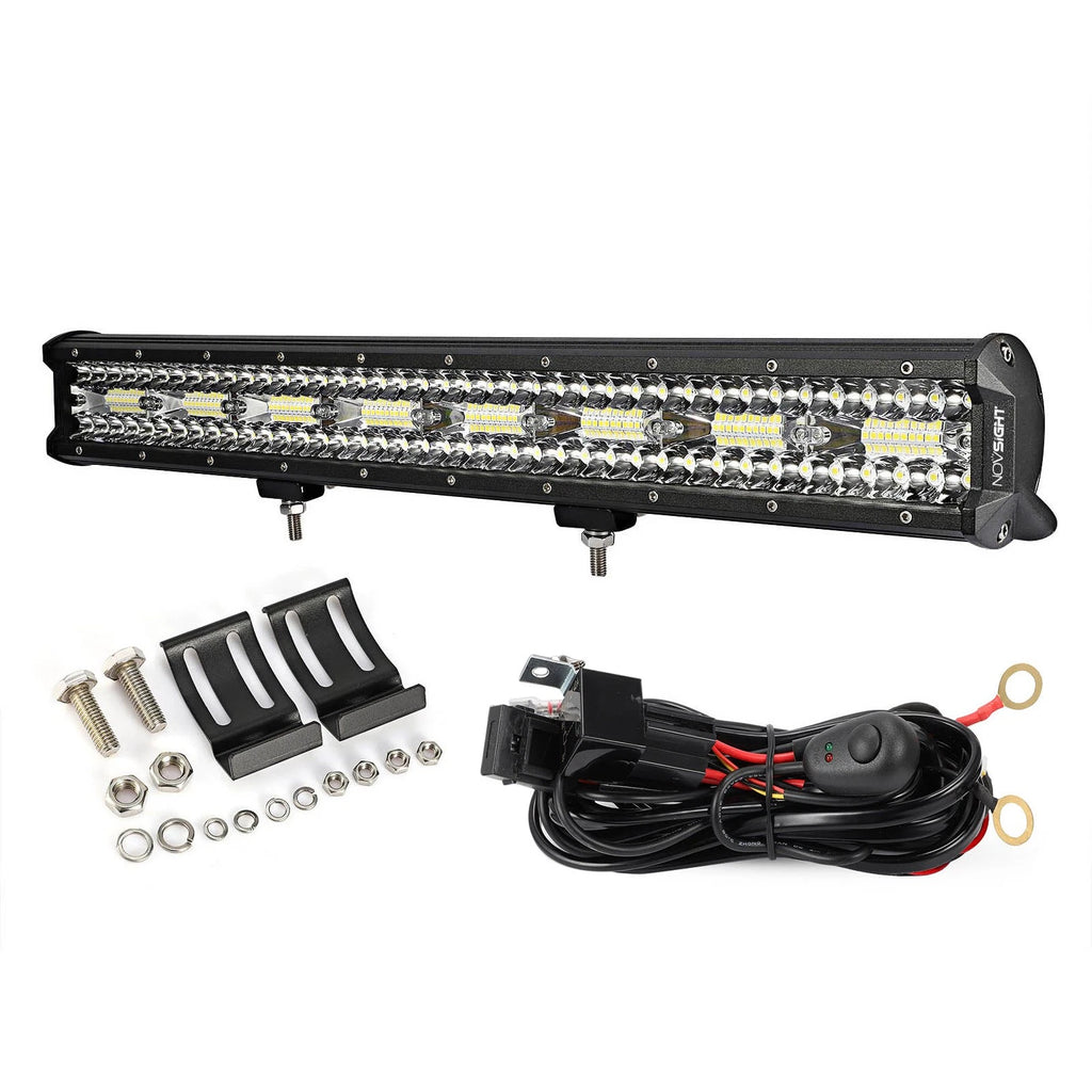 480W 23" LED Work Light Bar for Offroad SUV ATV Boat (50000LM)