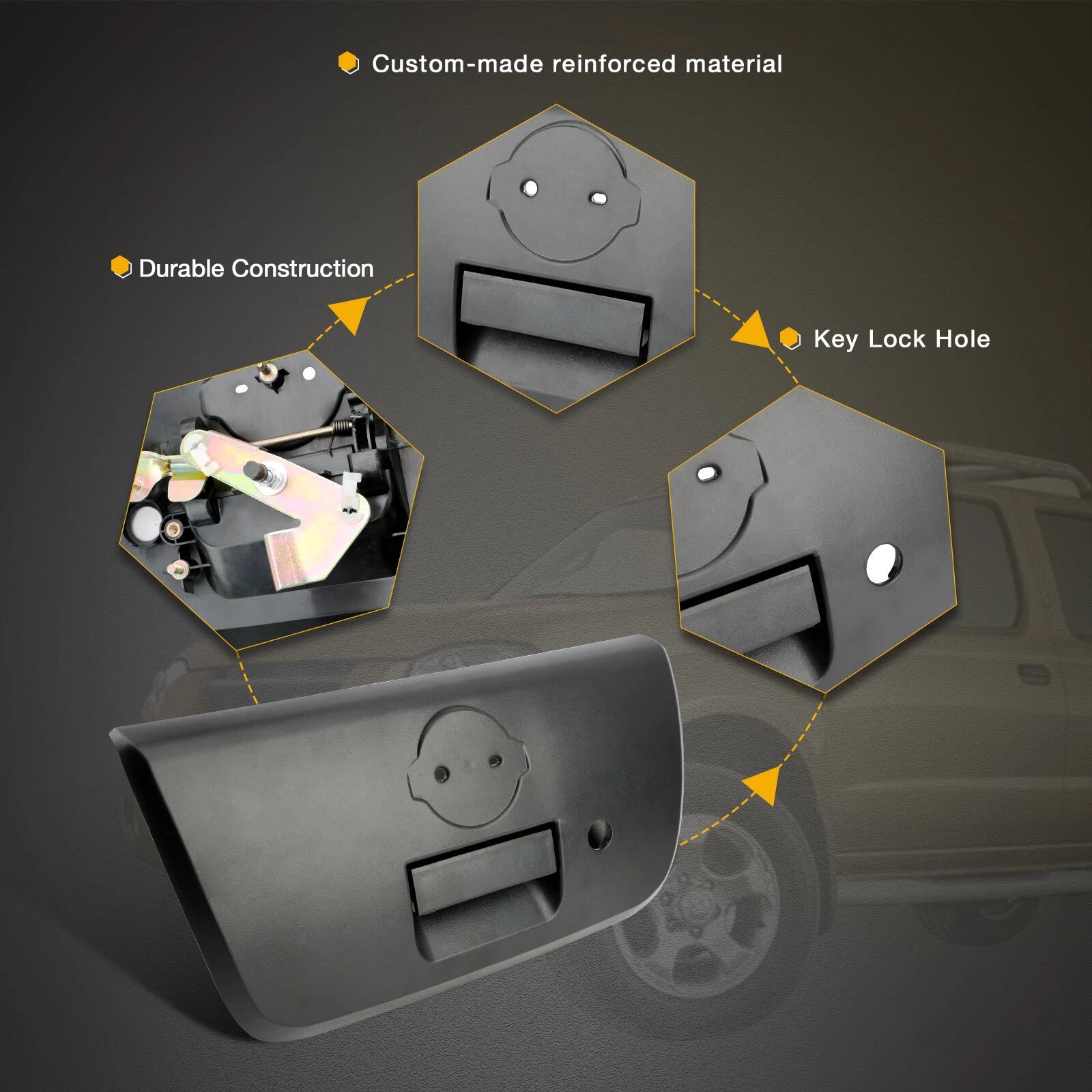 Exterior Tailgate Door Handle for Nissan Frontier (2001–2004) 90606-8Z400