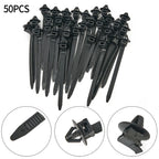 Set of 50 Hose Clips Fasteners for Universal Automotive Use