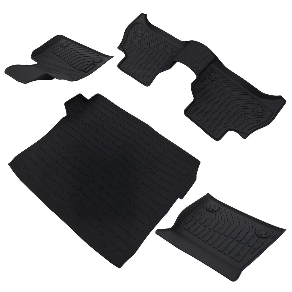 Anti-Slip TPE Floor Mats for BMW X5 (2019–2025) Black Waterproof