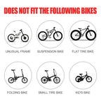 Alloy Rear Cargo Rack for Disc Brake Bikes (Universal Fit)