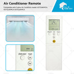 Air Con Remote for Fujitsu ASTG18KMCA, ASTG22KMCA, ASTG24KMCA (No Year)