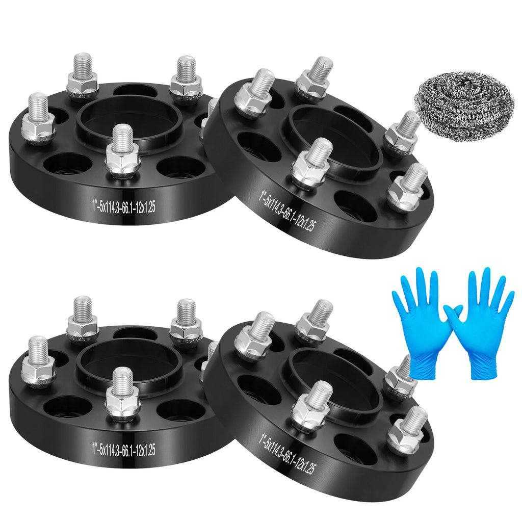 Set of 4 Hubcentric Wheel Spacers for Nissan 350Z 370Z Infiniti FX35 G35 (2003–2020)
