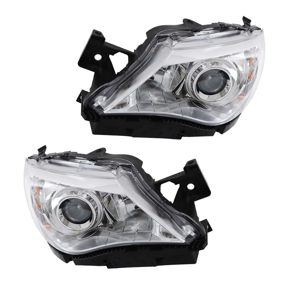 Set of 2 Halogen Headlights for Subaru Impreza (2008–2011) Chrome