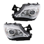 Set of 2 Halogen Headlights for Subaru Impreza (2008–2011) Chrome