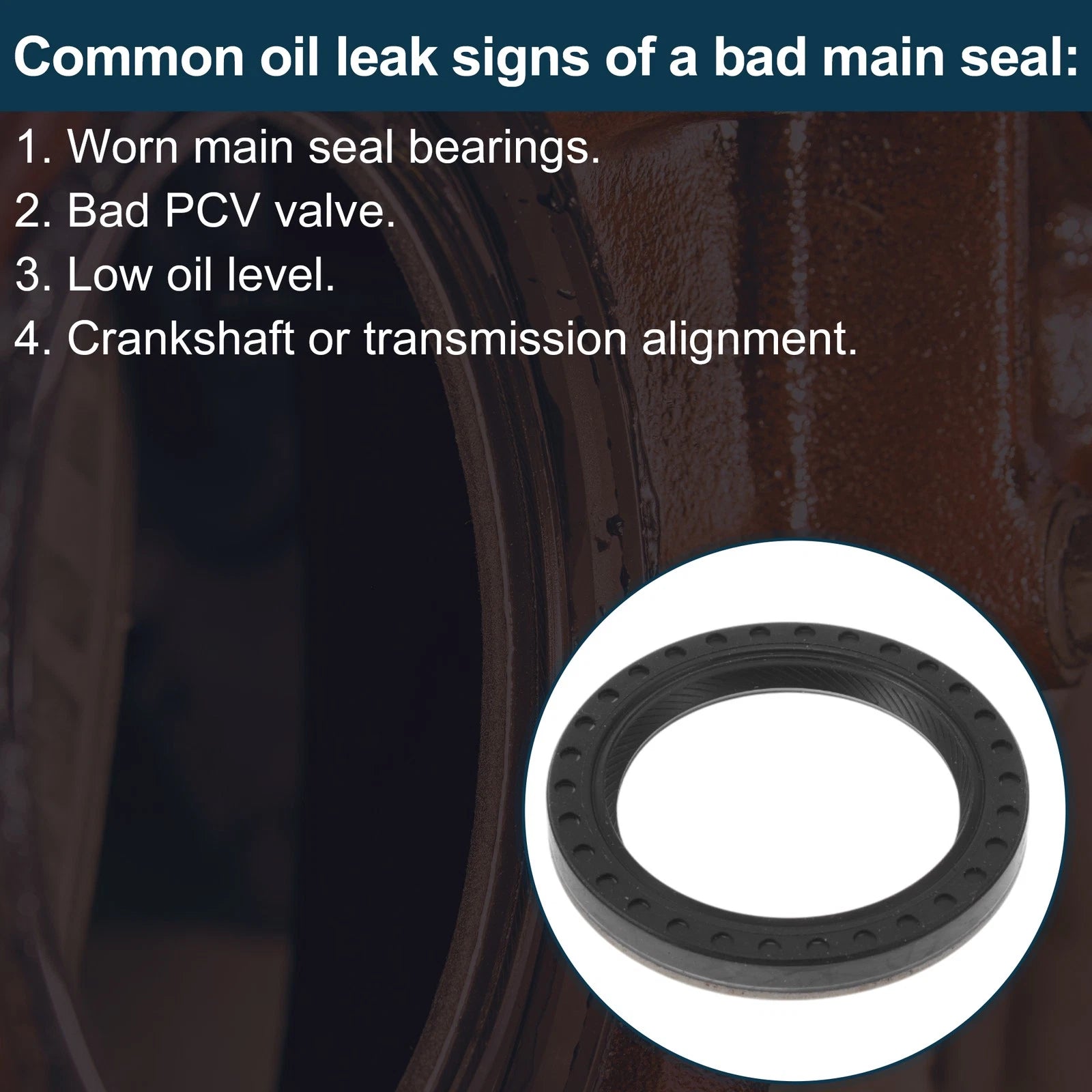 Front Crankshaft Oil Seal for Ford F-250 (1996–2007) No.F3AE6700AC