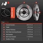 Front Disc Brake Rotor for Kia Sorento (2011–2013) & Hyundai Santa Fe (2011–2013)