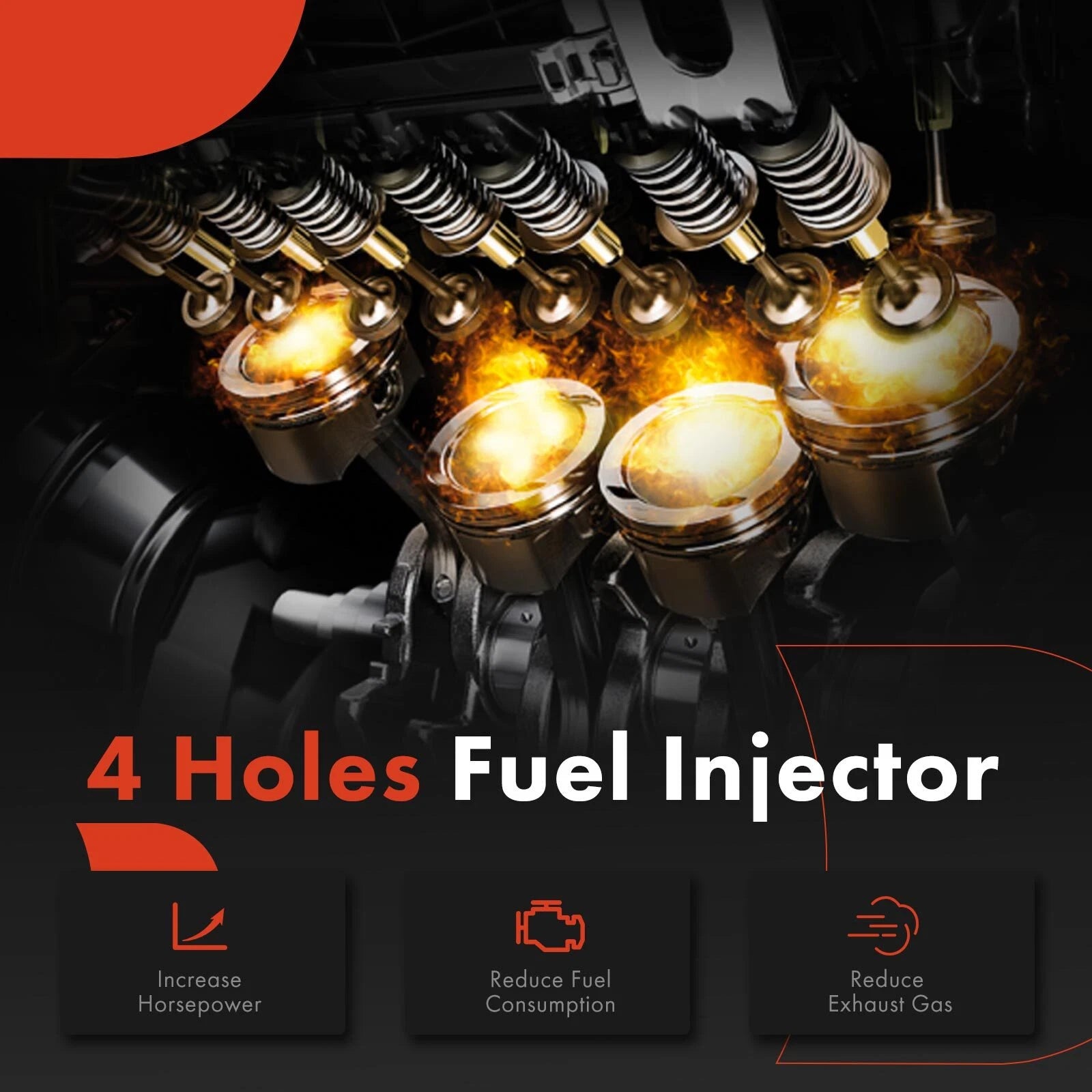 8x Fuel Injectors for Chevy Silverado 1500 GMC Sierra 1500 (2009)
