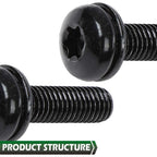 12pcs Windshield Frame Hinge Torx Screws for Jeep Wrangler JK