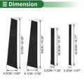 8 Pcs Door Pillar Window Trim for BMW X3 (2011-2017) Black