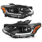Projector Headlights for Chevrolet Traverse (2018–2021) - Black Housing, Amber Corner