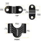 1 1/8" Handlebar Riser Clamp Kit for Fat Bar (30MM Height)