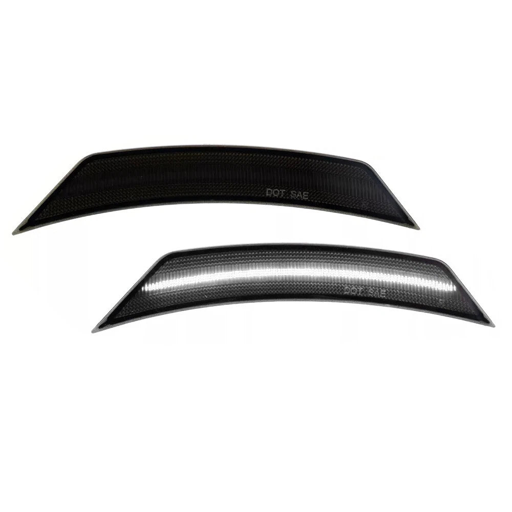 Smoked White LED Front Bumper Side Marker Light for Chevrolet Trailblazer (2021–2024)