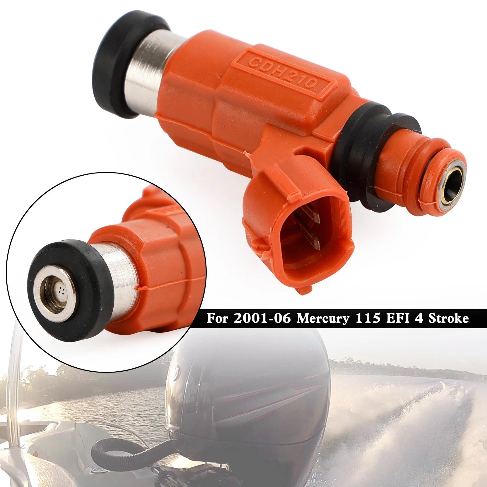 Set of 4 Fuel Injectors for Mercury 115 EFI 4 Stroke (2001–2006) 880887T1