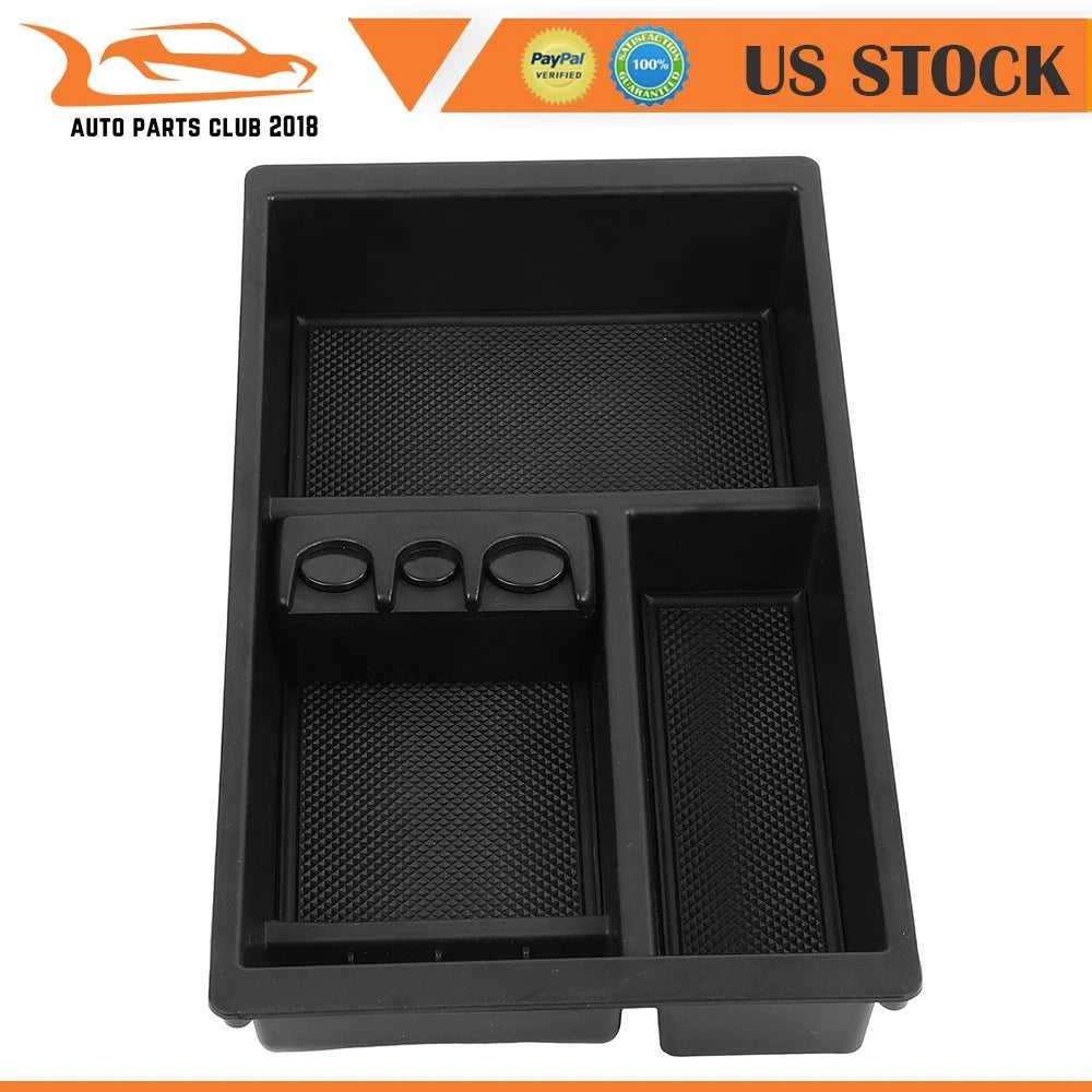 Center Console Organizer Tray for Suburban Tahoe Yukon (2015–2018) Black