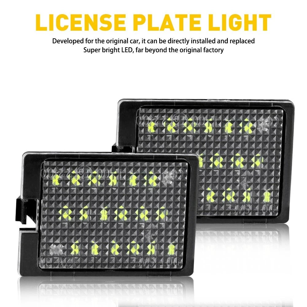 2X LED License Plate Light Assembly for Dodge Durango (2014–2020)