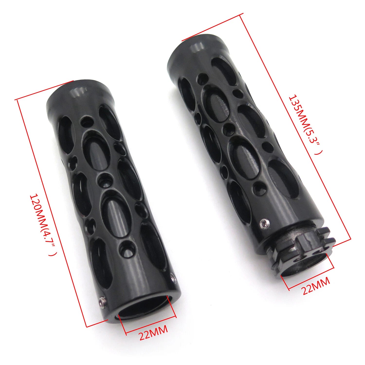 7/8" Hand Grips for Kawasaki Ninja 250 500 ZX6 ZX7 ZX9 ZX10 (All Years)