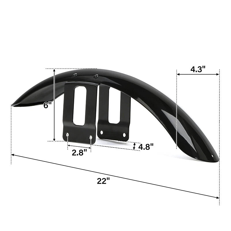 Front Fender Mudguard Cover for Harley Sportster 1200 883
