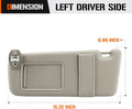 Beige Driver Side Sun Visor with Mirror for Toyota Venza (2009–2016)