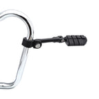 Black Offset Highway FootPeg Mounts Clamps for Harley (1.25" Engine Guard)
