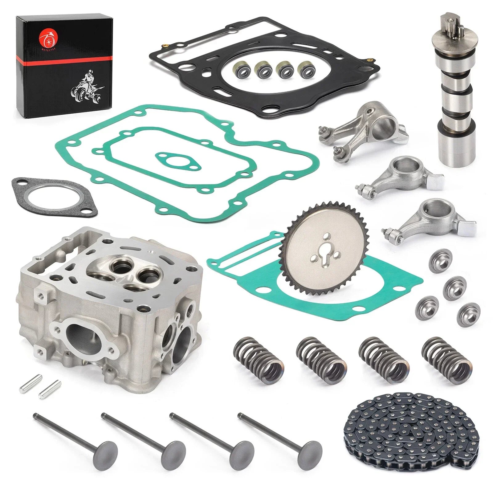 2 x Cylinder Head Assembly & Gasket for Polaris Sportsman (2005-2014)