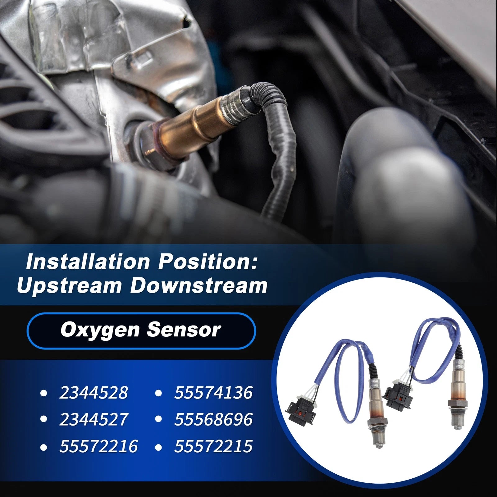 2X Upstream Downstream Oxygen Sensor for Chevrolet Cruze 1.8L (2011–2015)