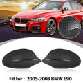 Carbon Fiber Rearview Mirror Covering Cap for BMW E90 E91 325i (2005–2008)