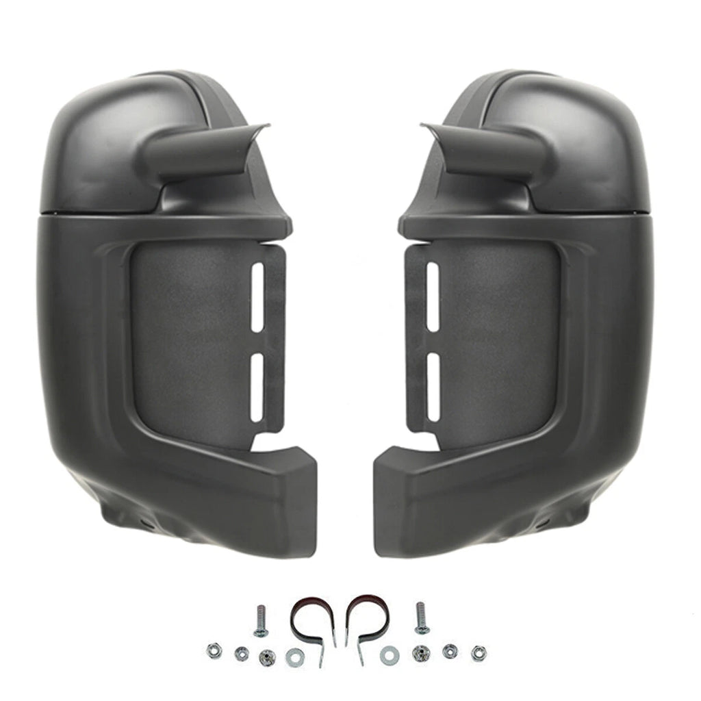 Matte Black Lower Vented Leg Fairing Glove Box for Harley Touring (1983–2013)