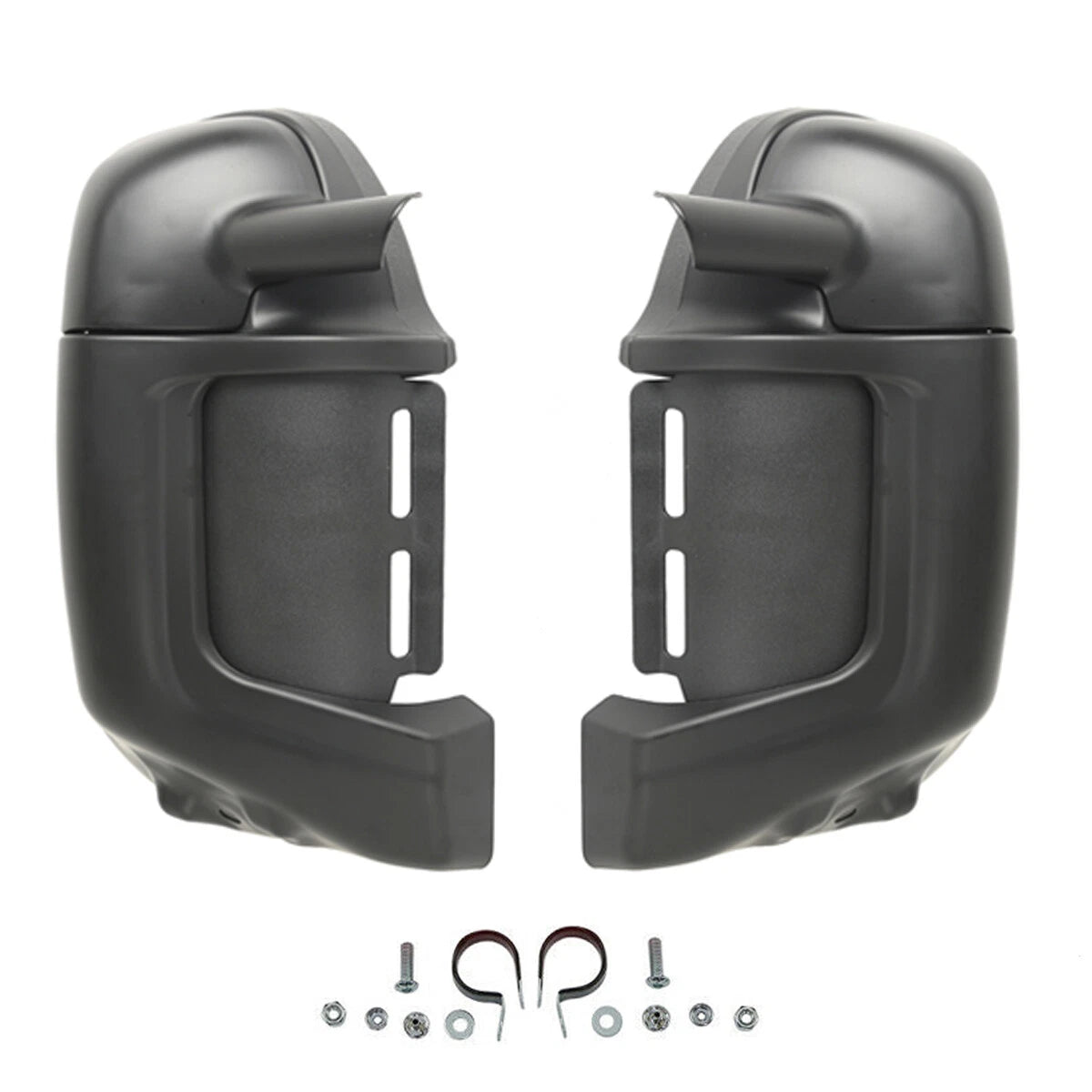 Matte Black Lower Vented Leg Fairing Glove Box for Harley Touring (1983–2013)