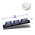 Polished Metal 3D Decal Blue Emblem for Honda Prelude (1997–2001)