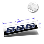 Polished Metal 3D Decal Blue Emblem for Honda Prelude (1997–2001)