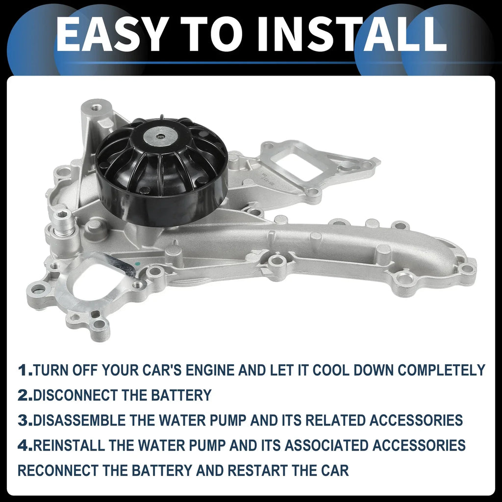 Water Pump with Gasket for Mercedes-Benz C400 (2015)