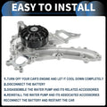 Water Pump with Gasket for Mercedes-Benz C400 (2015)