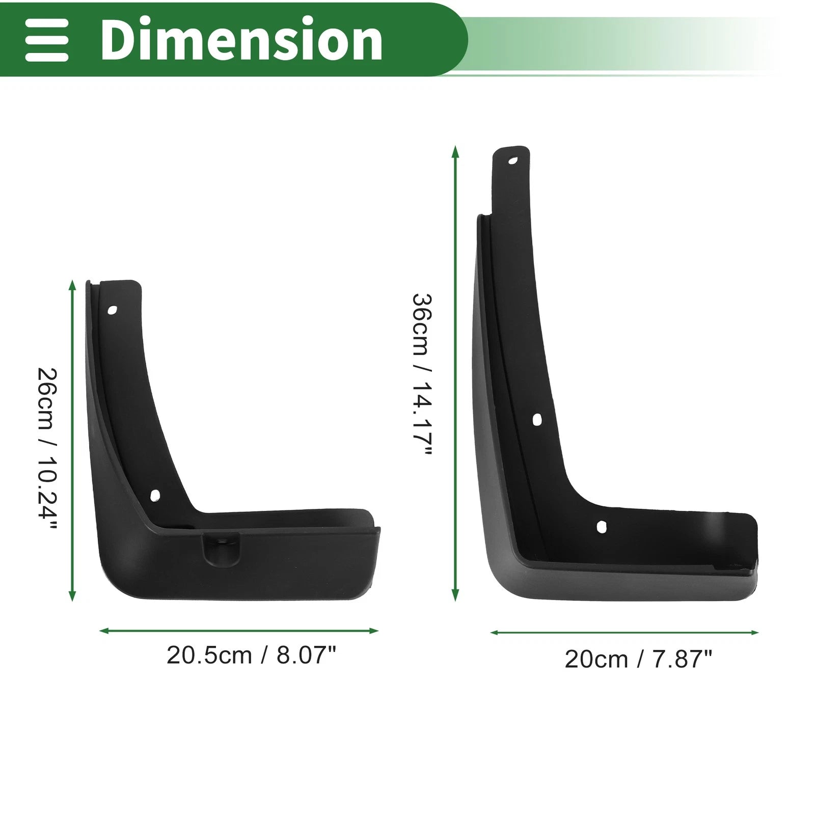 Mud Flaps Splash Guards for Hyundai IX35 (2018–2020) W/ Mount Accessories