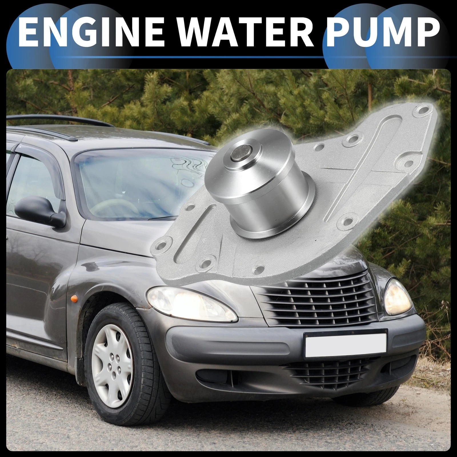 Water Pump with Idler Pulley Kit for Chrysler PT Cruiser (2003–2010) No. 4792353