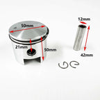 50mm Piston Ring for 100cc 2-Stroke Engine Kit (Motorized Push Bike)