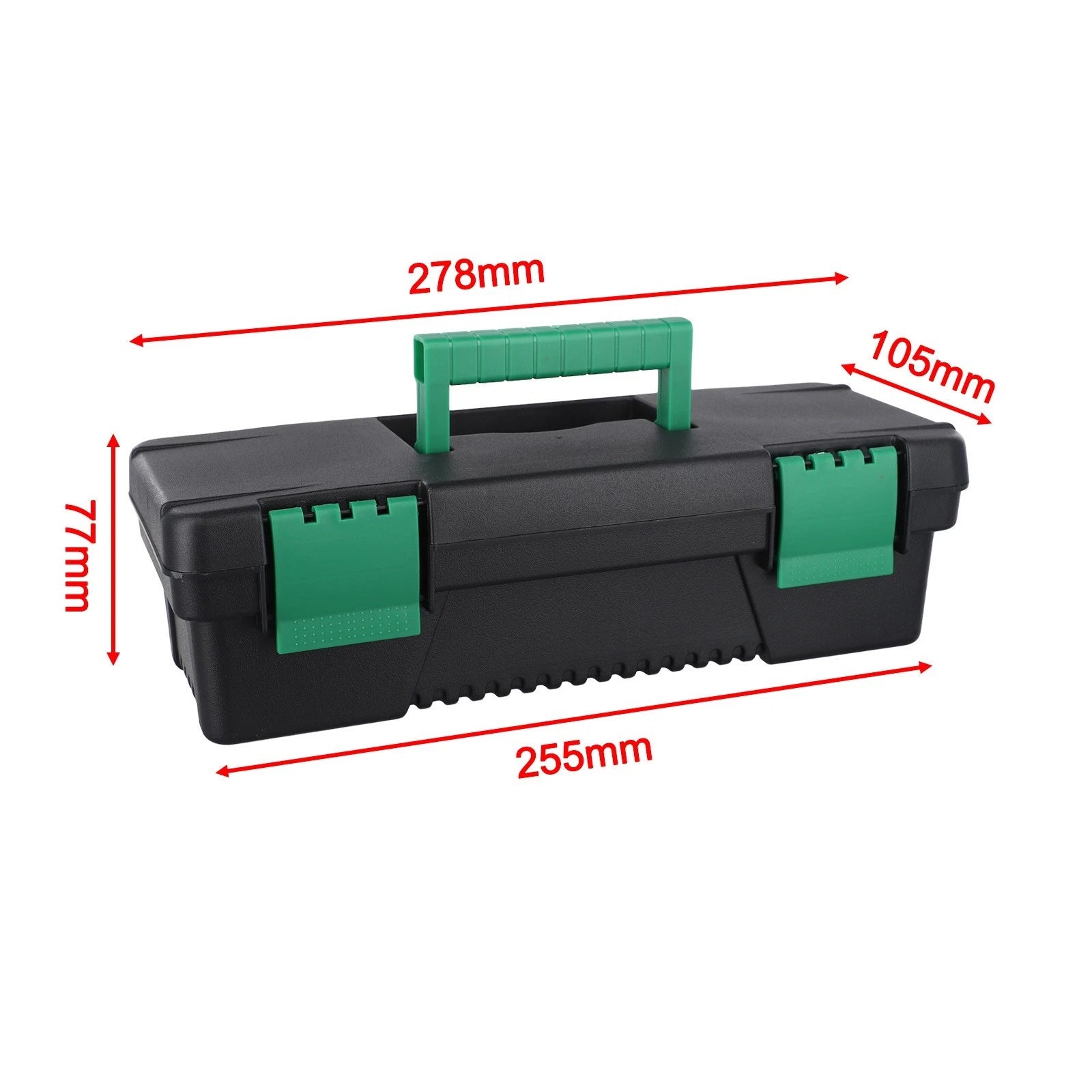 2X Reliable Plastic Tool Box for Carpentry and Electrical Repairs