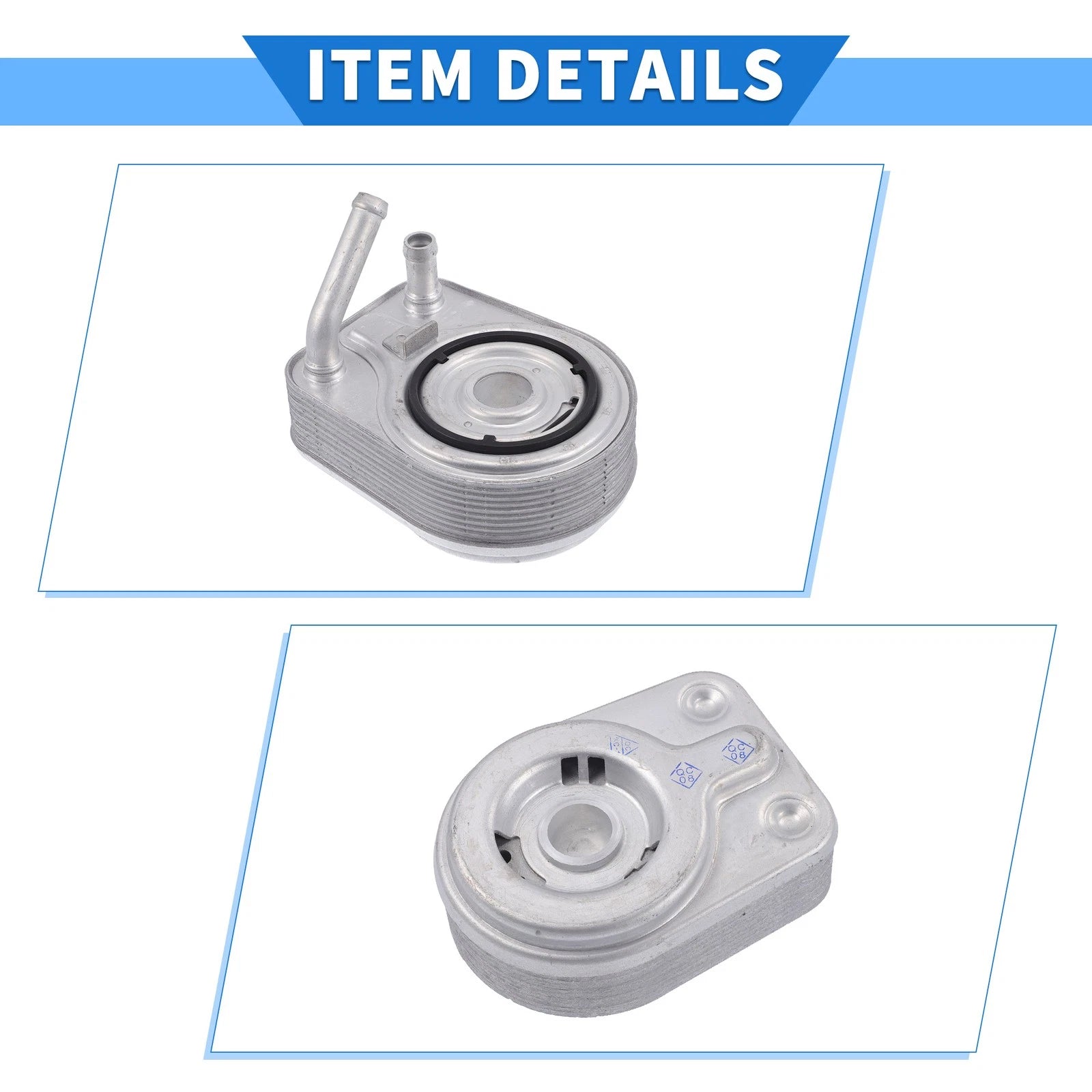 Engine Oil Cooler with Seals for Hyundai Tucson Kona (2019–2023) No. 264102B740