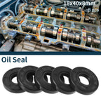 Set of 5 Oil Seal Rotary Shaft Seal NBR Rubber 18x40x8mm