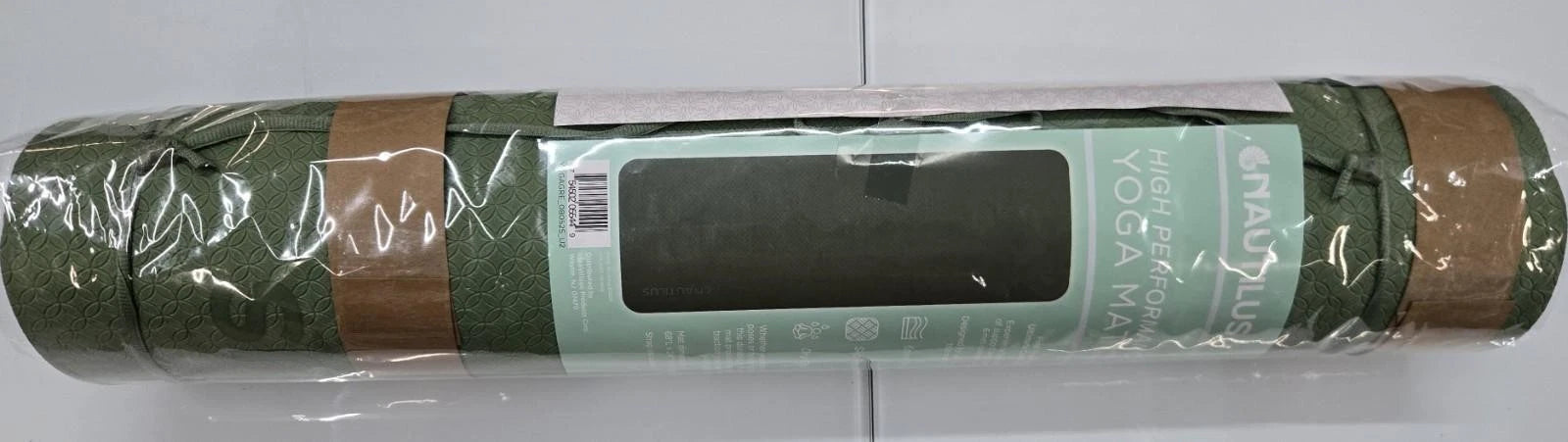 Nautilus Yoga Mat 6mm with Strap for Universal Fit (68"x24")