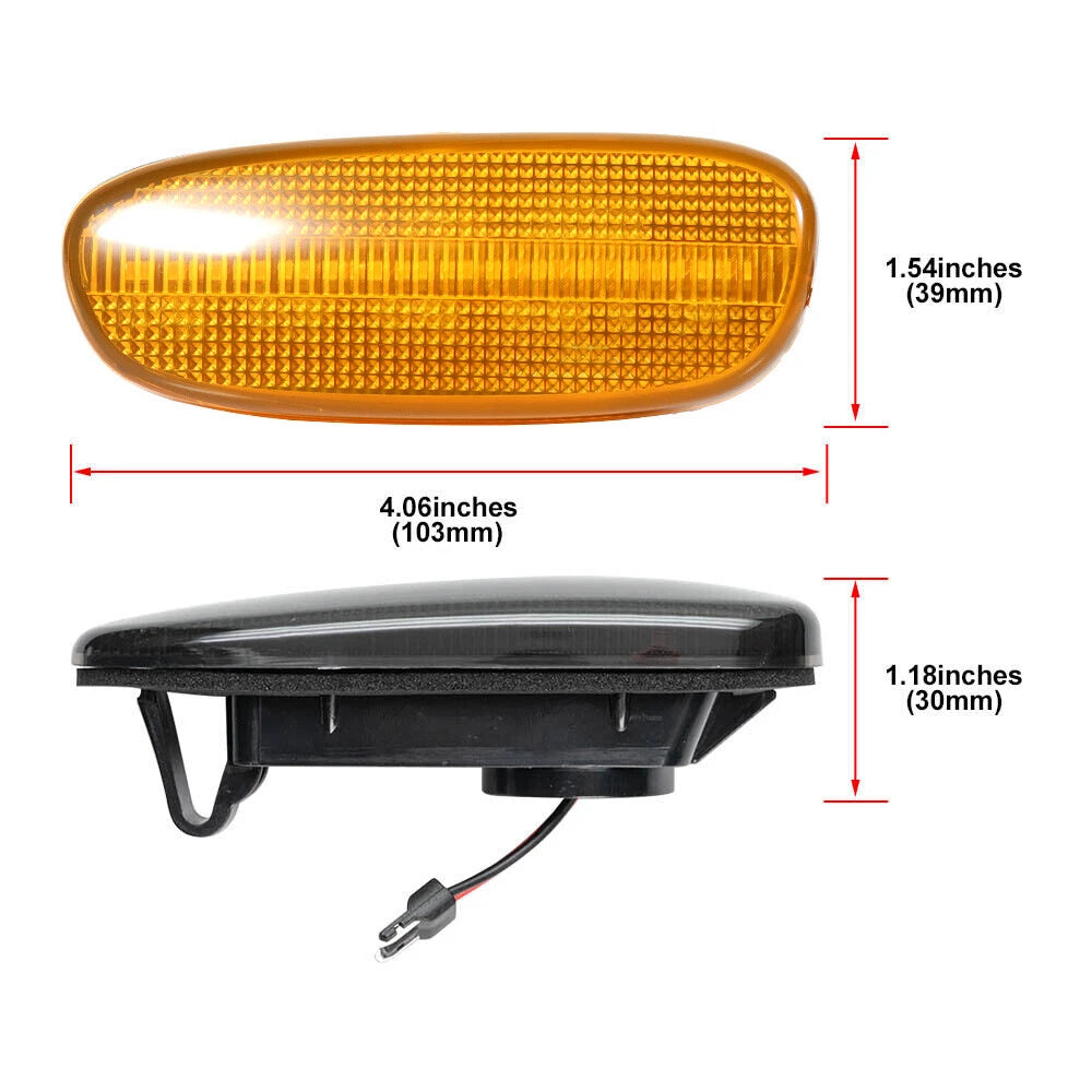 Sequential Amber LED Side Marker Lights for Subaru Impreza (1993–2001)