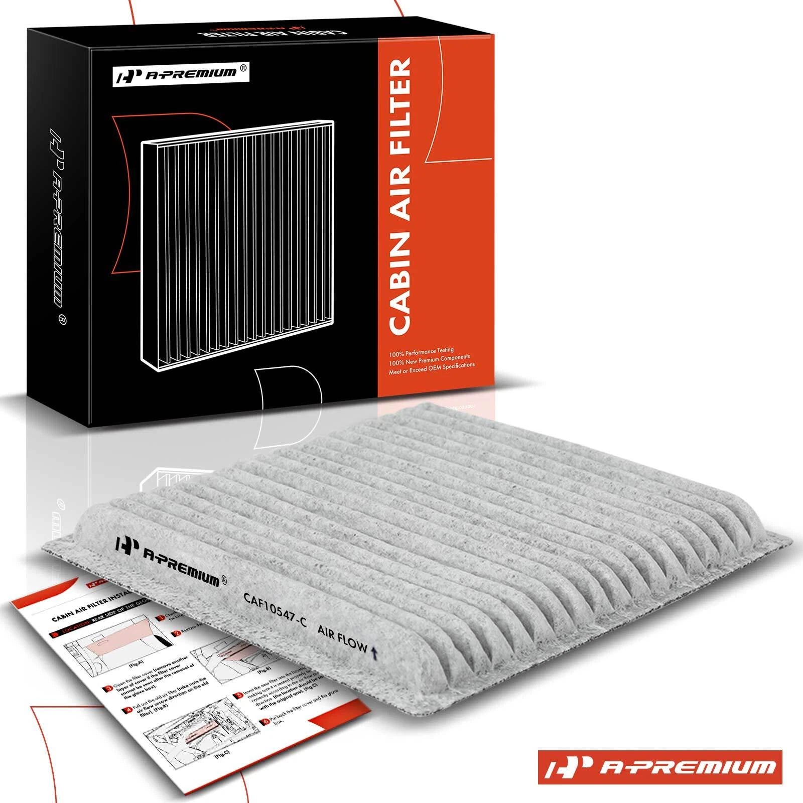 Activated Carbon Cabin Air Filter for Ford Edge, Lincoln MKX, Mazda CX-9 (2007–2023)