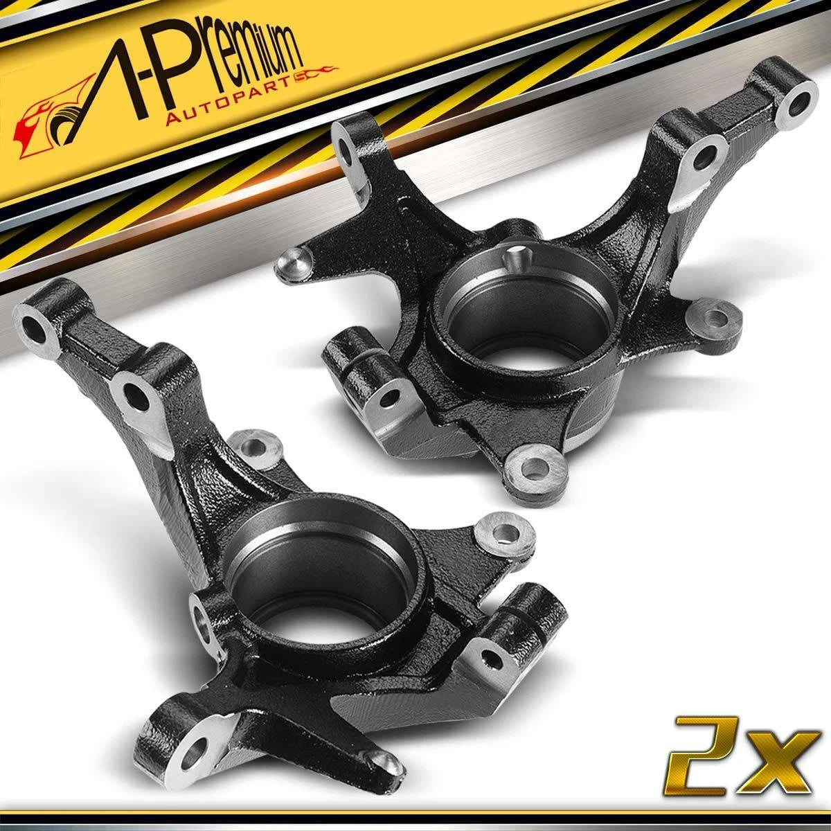 Pair Front Steering Knuckle for Kia Soul (2010–2011)