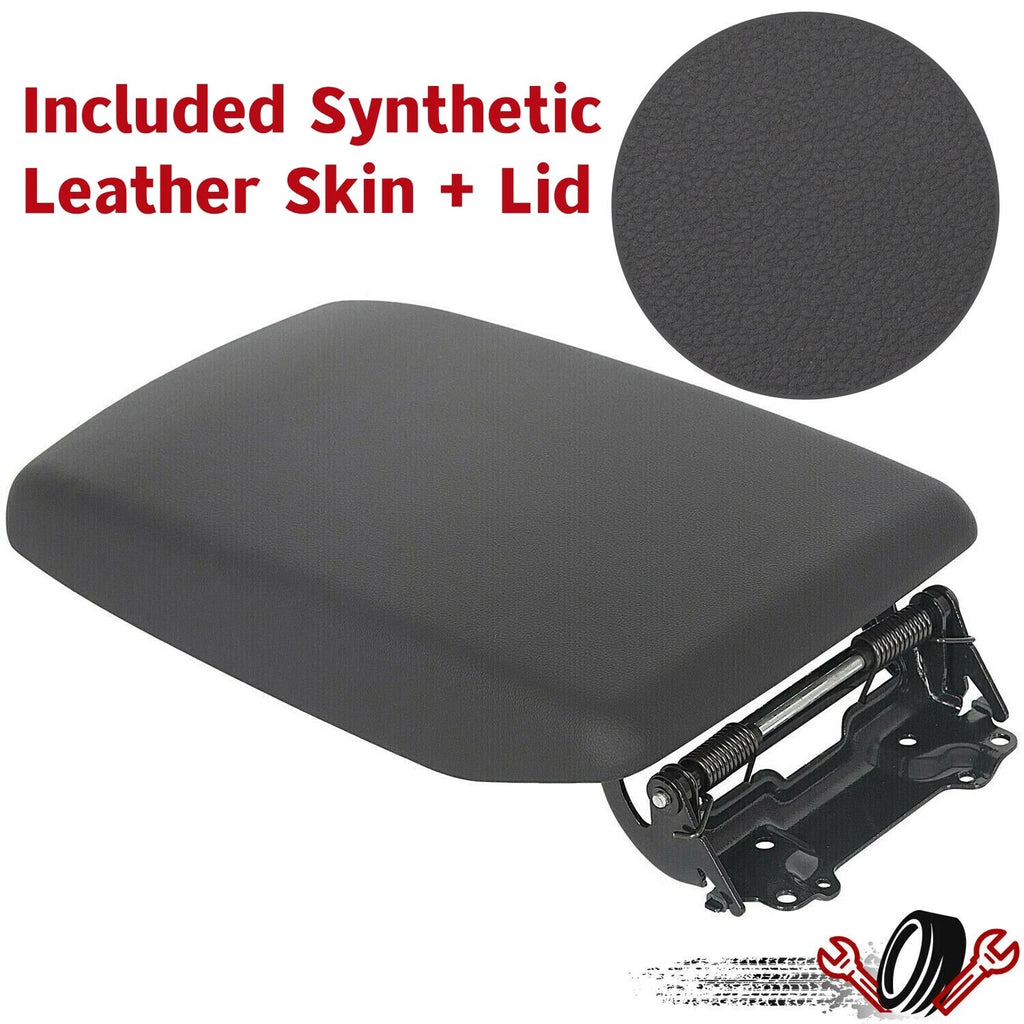 Leather Armrest Console Lid Cover for Toyota Highlander (2008–2014)