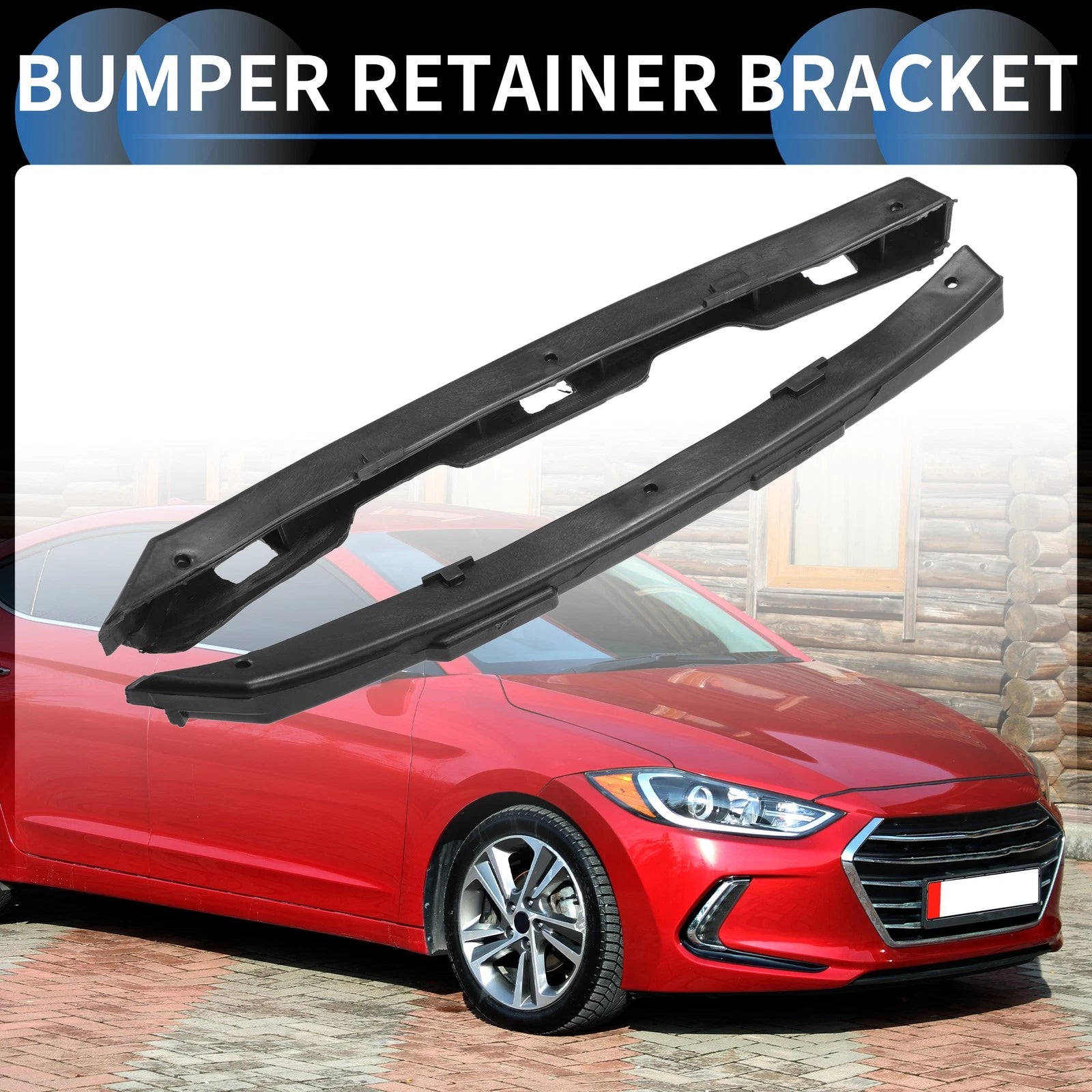 1 Pair Front Bumper Retainer Bracket No. 865533X000 for Hyundai Elantra (2011–2016)