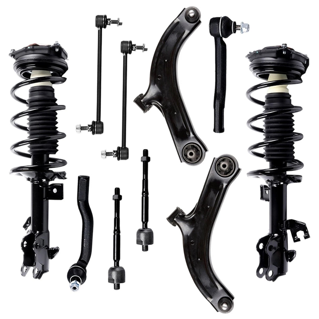 Set of 4 Front Struts and Control Arms for Nissan Versa (2007–2012)